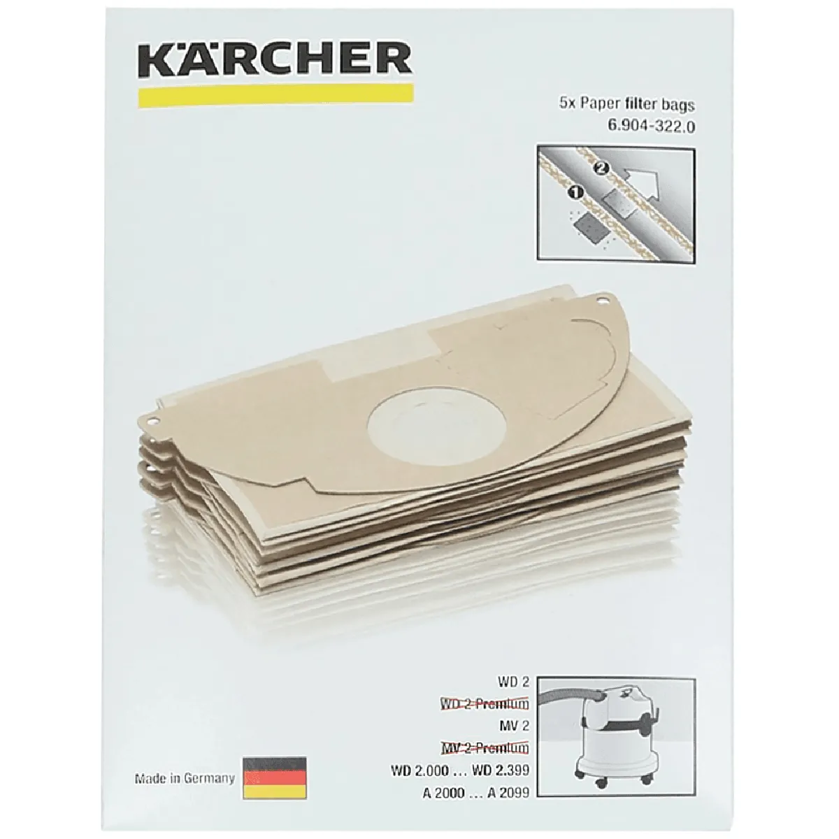 Karcher Sachet De Sacs ( X5 ) - Image 3