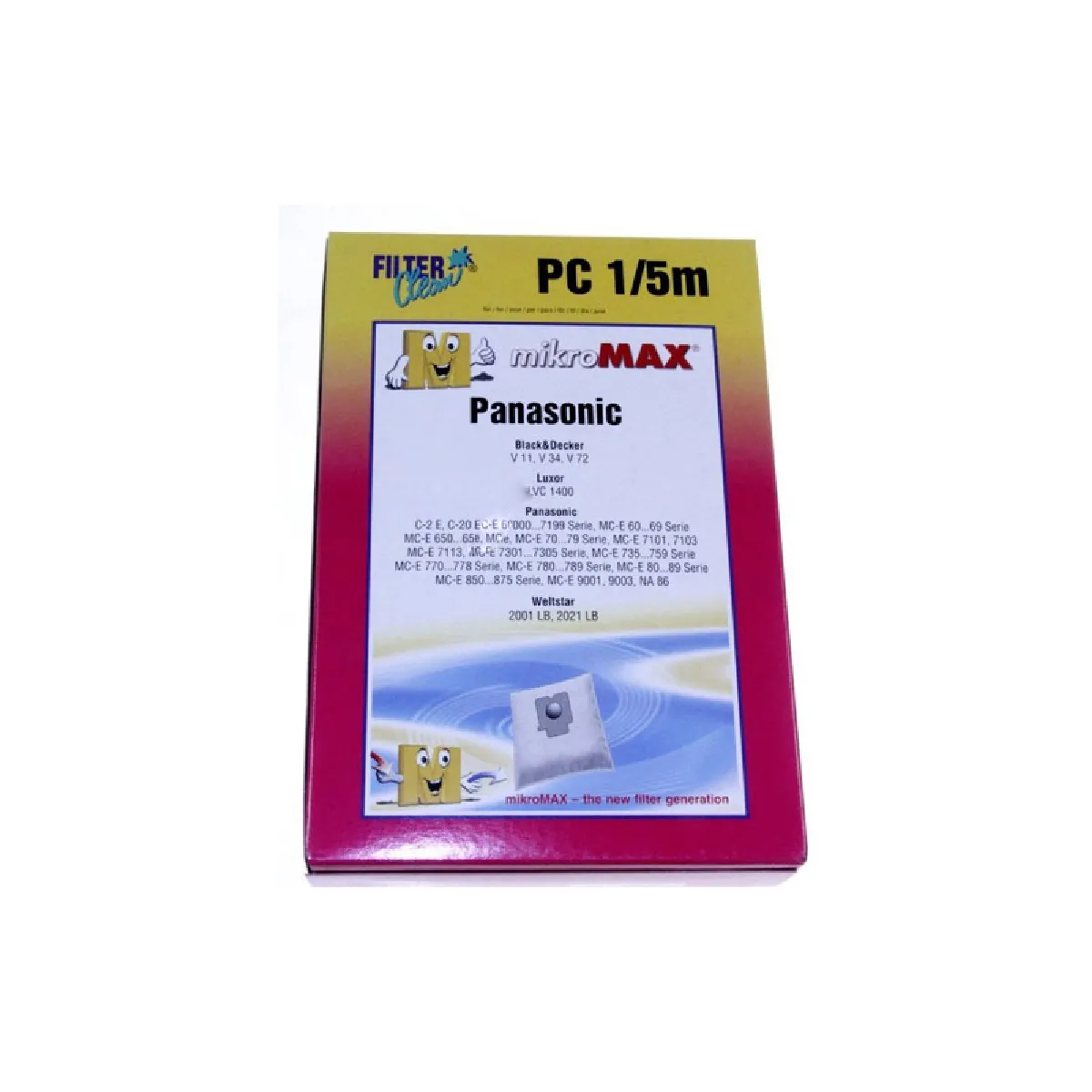 Sacs et Filtres pour Aspirateur Panasonic – 4 Sacs + 2 Filtres 7746144