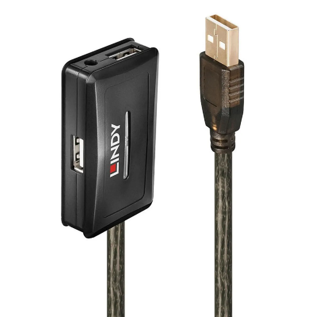 Lindy Gris Câble Usb Usb 2.0 Usb-A Mâle, Usb-A Femelle, Usb-A Femelle, Usb-A Femelle, Usb-A Femelle 10.00 M 42635 - Image 2