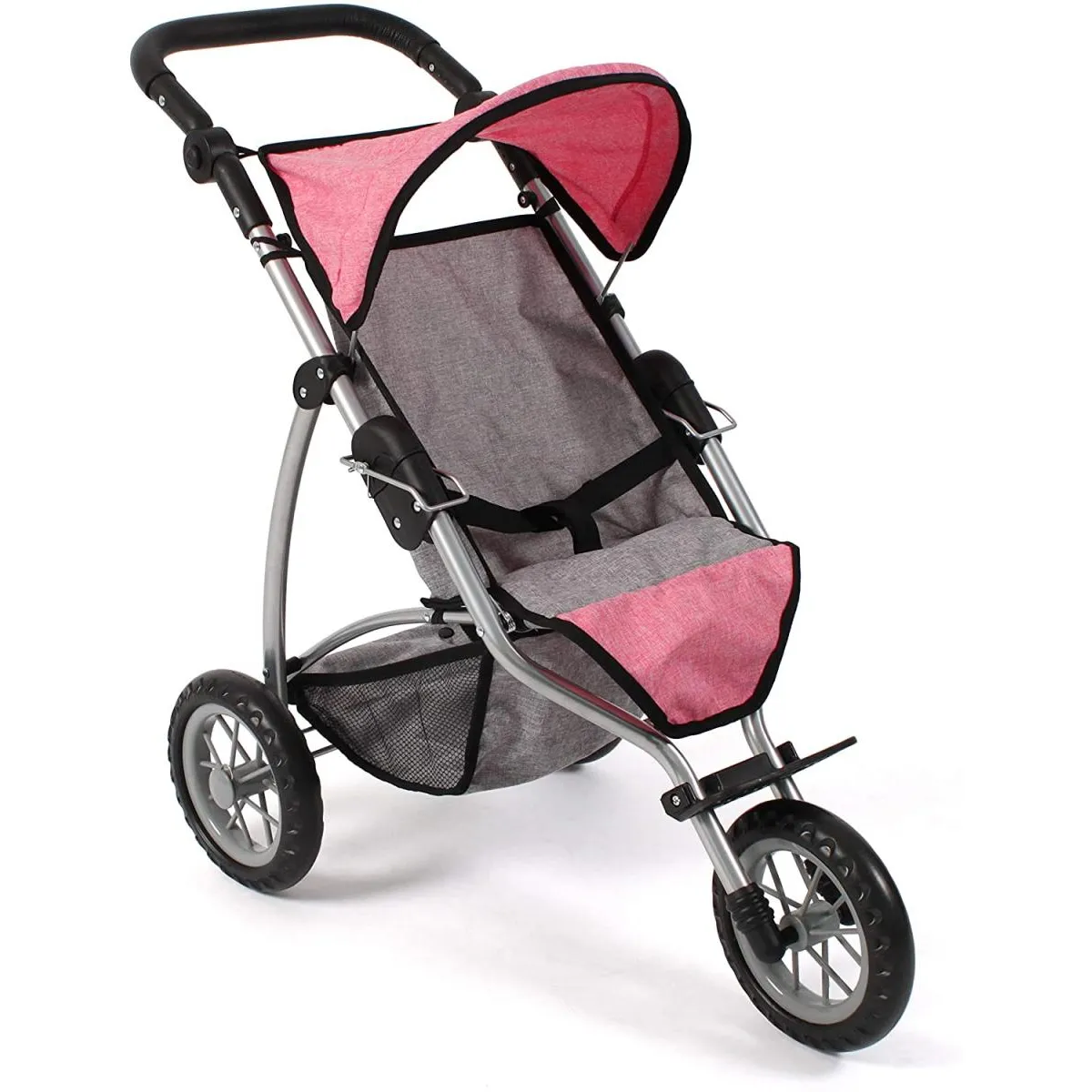 Bayer Chic 2000 Poussette De Poupée Lola - Poussette Jogging Prune Violet Avec Poignée Réglable