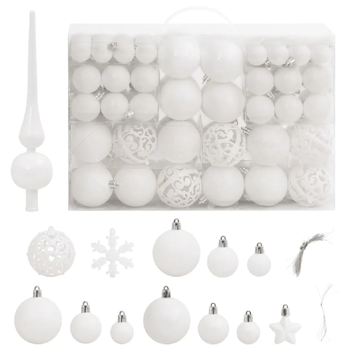 Vidaxl Ensemble De Boules De Noël
