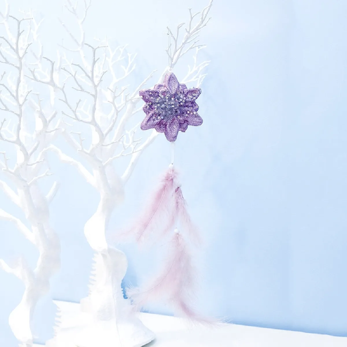 Wewoo Décoration Arbre Noël - Rose