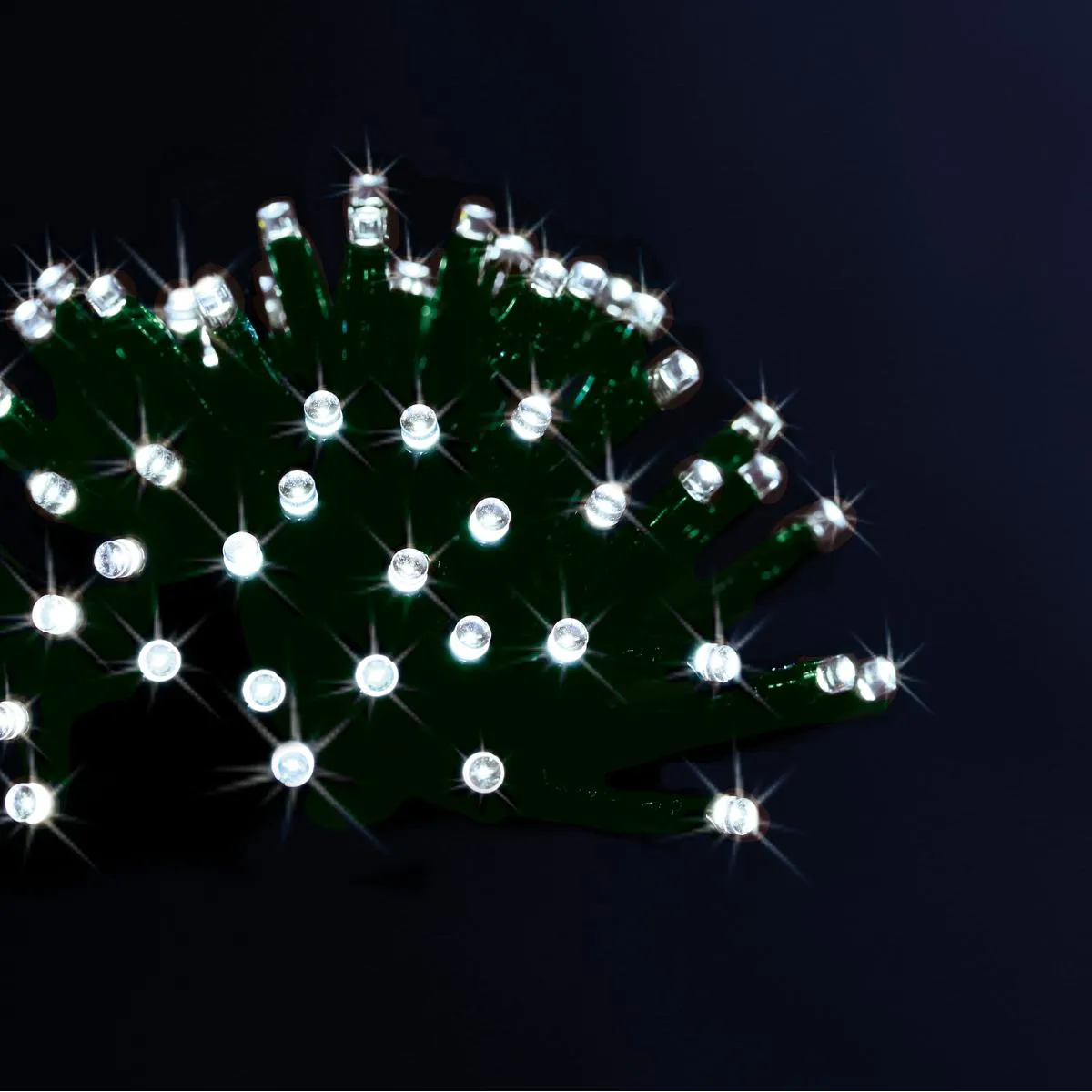 FEERIC LIGHTS AND CHRISTMAS Guirlande solaire blanc froid 100 LED 10 m&egrave;tres ext/int