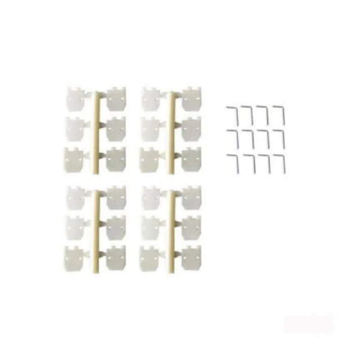 Jamara Charnières Plates 11,2X11,2Mm Rc