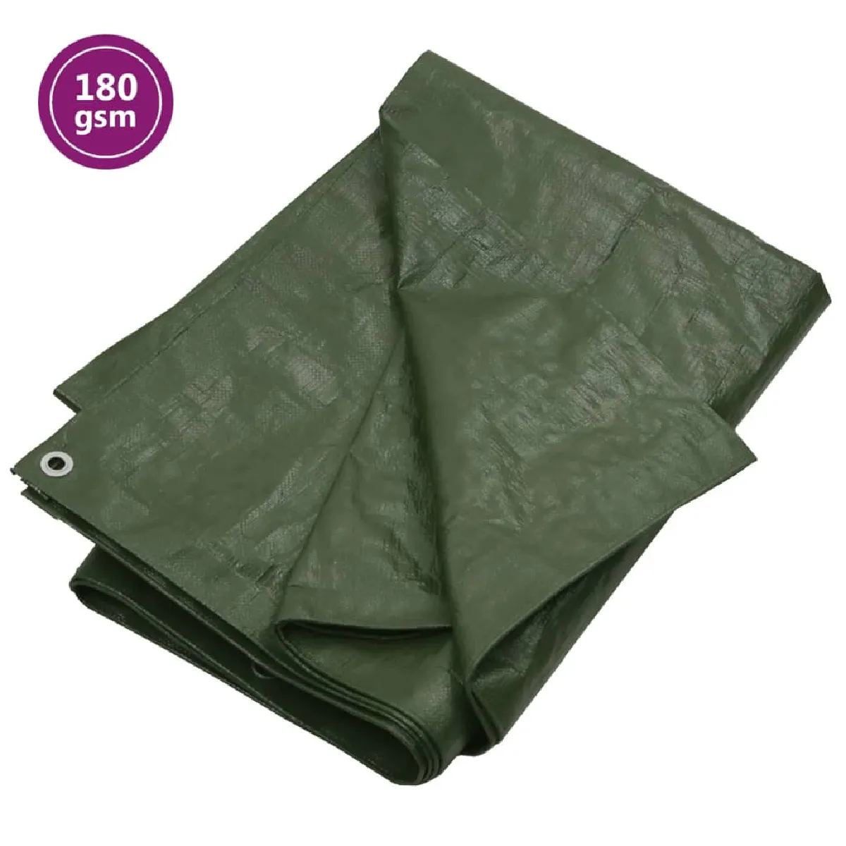 Vidaxl Bâche 180 g/m² 3x6 m Vert PEHD 151533
