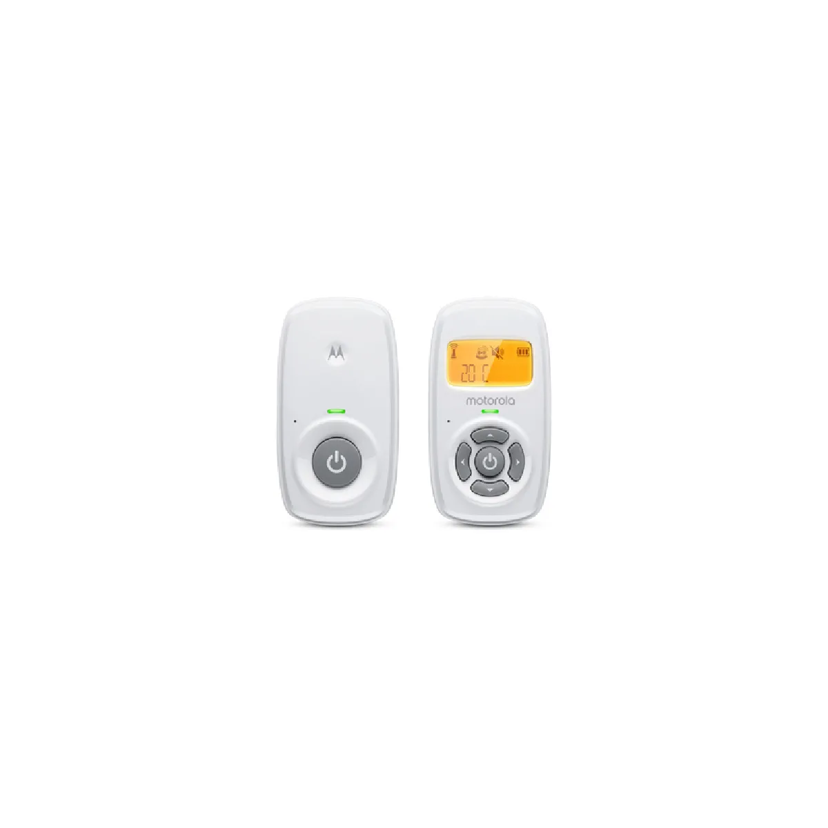 Motorola Moniteur bébé audio AM24 avec batterie et écran rétroéclairé