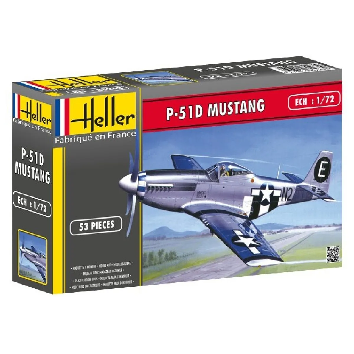 Heller P-51 Mustang 1/72 + Colle Et Peintures - Image 5
