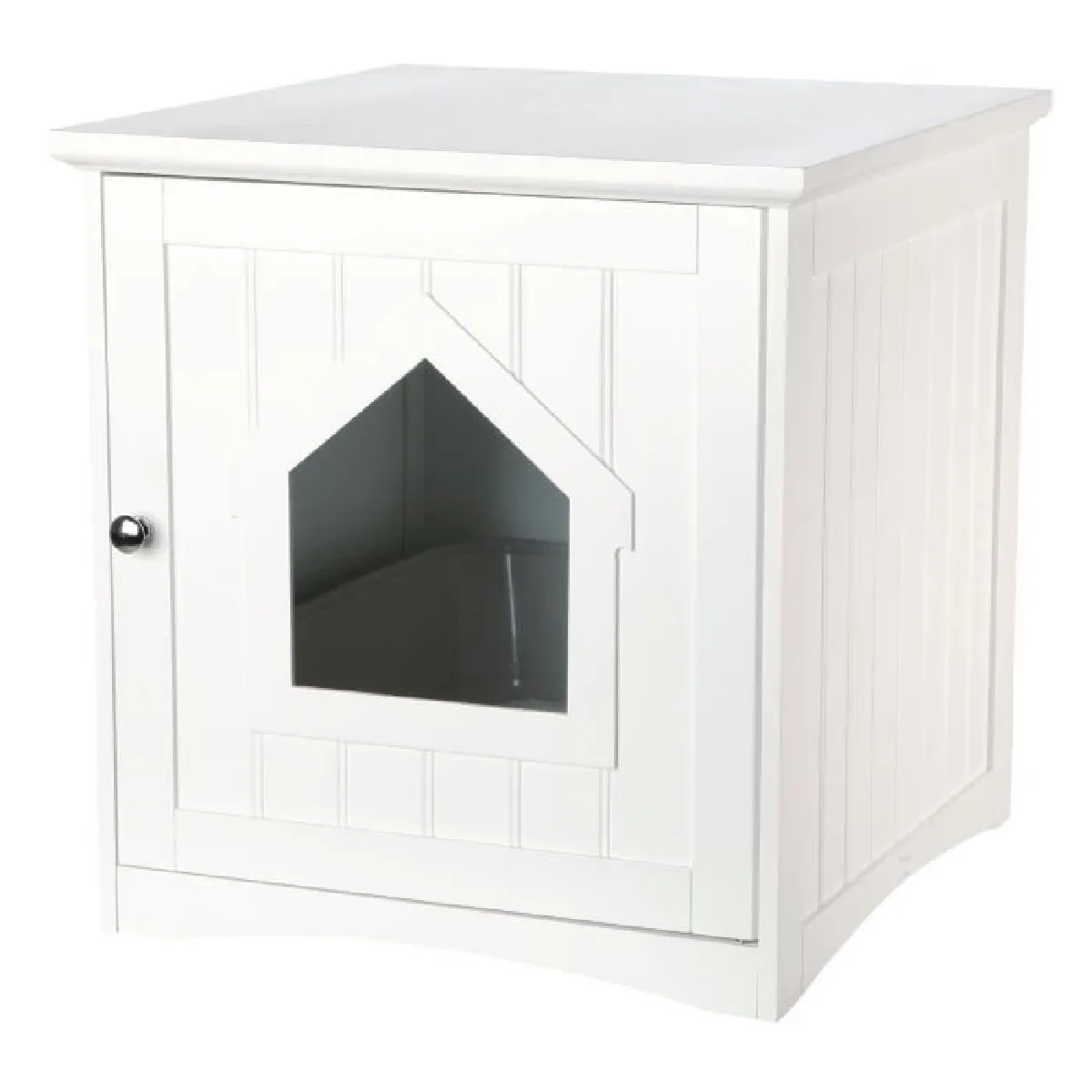 Trixie Meuble de toilette pour chat - 49 x 51 x 51 cm - Blanc Trixie Meuble de toilette pour chat - 49 x 51 x 51 cm - Blanc