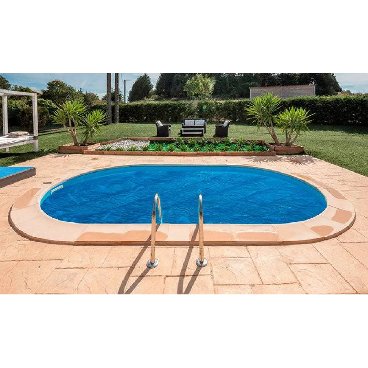 Gre Bâche Été Rectangulaire Pour Piscine Enterrée 600 X 300 Cm 180 Microns