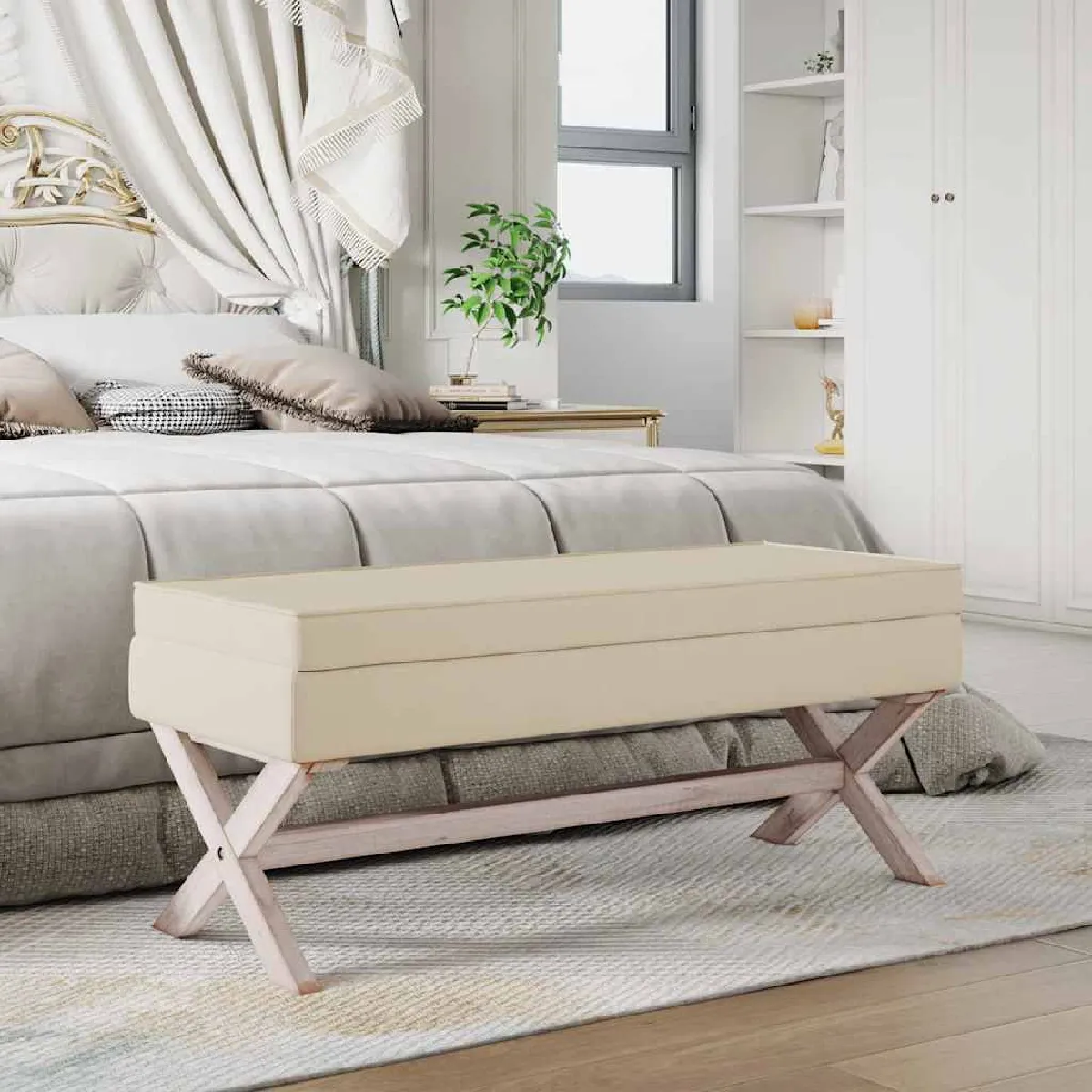Vidaxl Tabouret Rangement - Lin