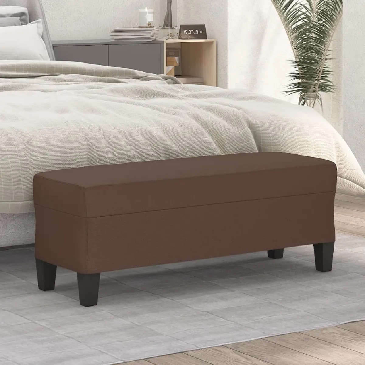 Vidaxl Marron Banc Similicuir