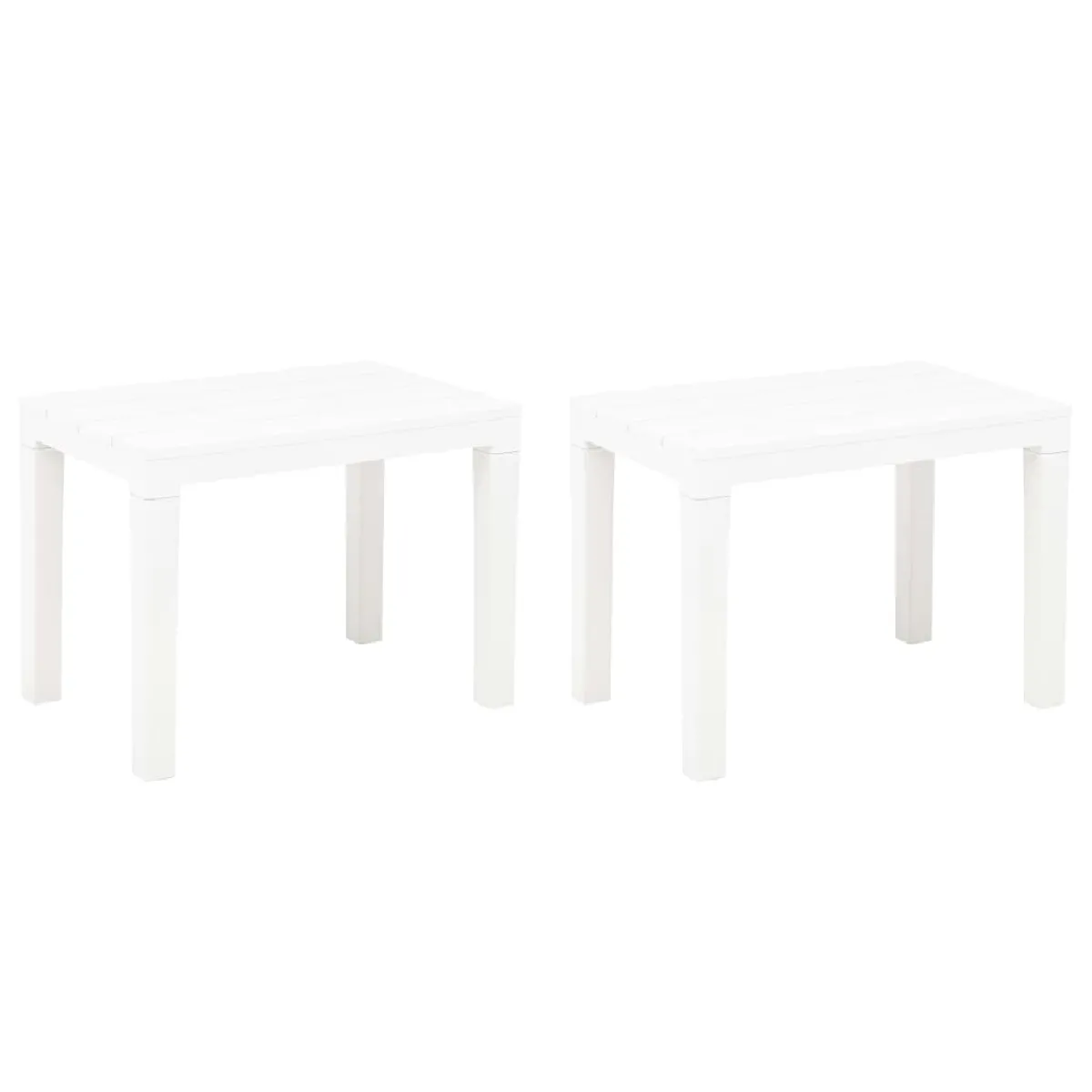 vidaXL Bancs de jardin lot de 2 Plastique
