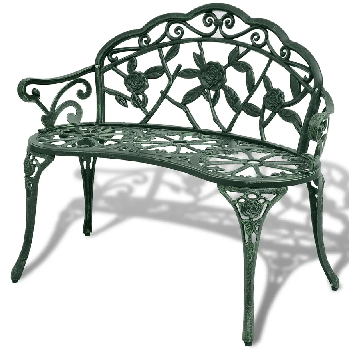 Vidaxl Banc de jardin 100 cm coulé