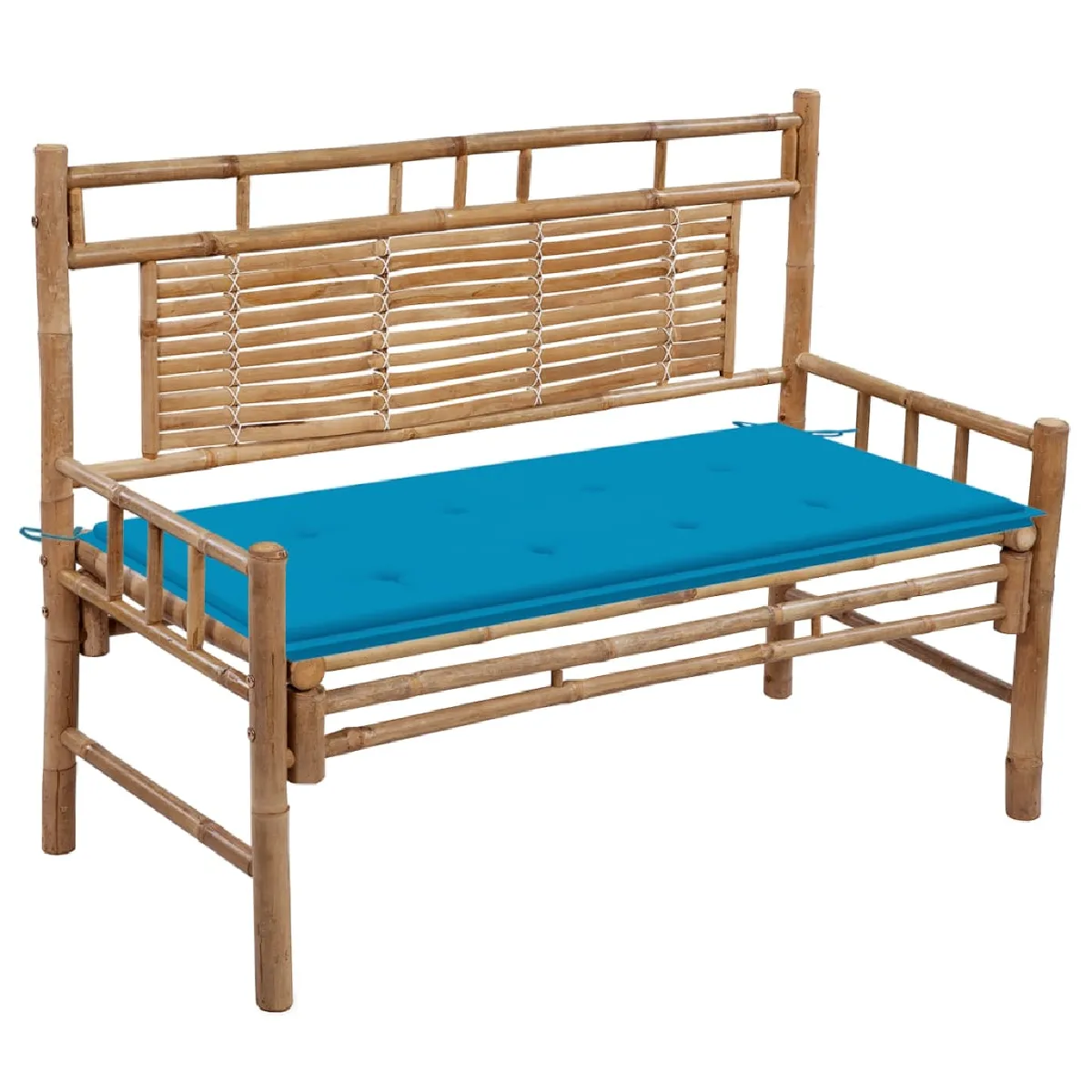 vidaXL Banc de jardin 120 cm Bambou - vue 7