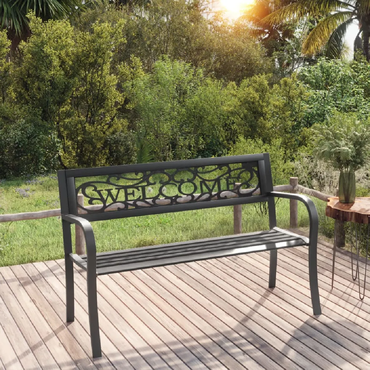 vidaXL Banc de jardin 125 cm