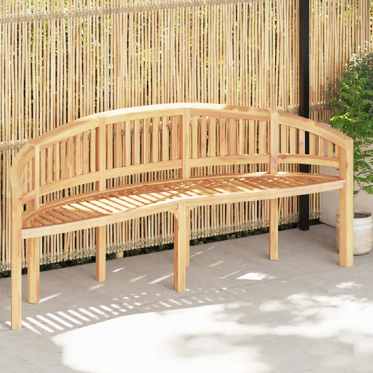 vidaXL Banc de Jardin en Teck 200 cm