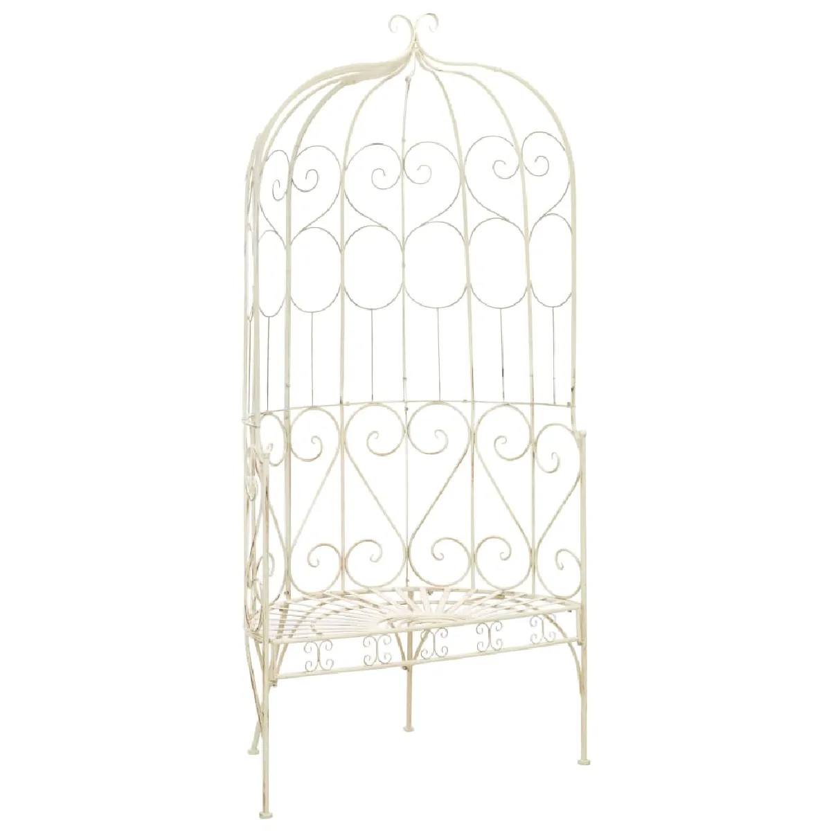 vidaXL Banc en Fer Antique 95 cm - vue 3