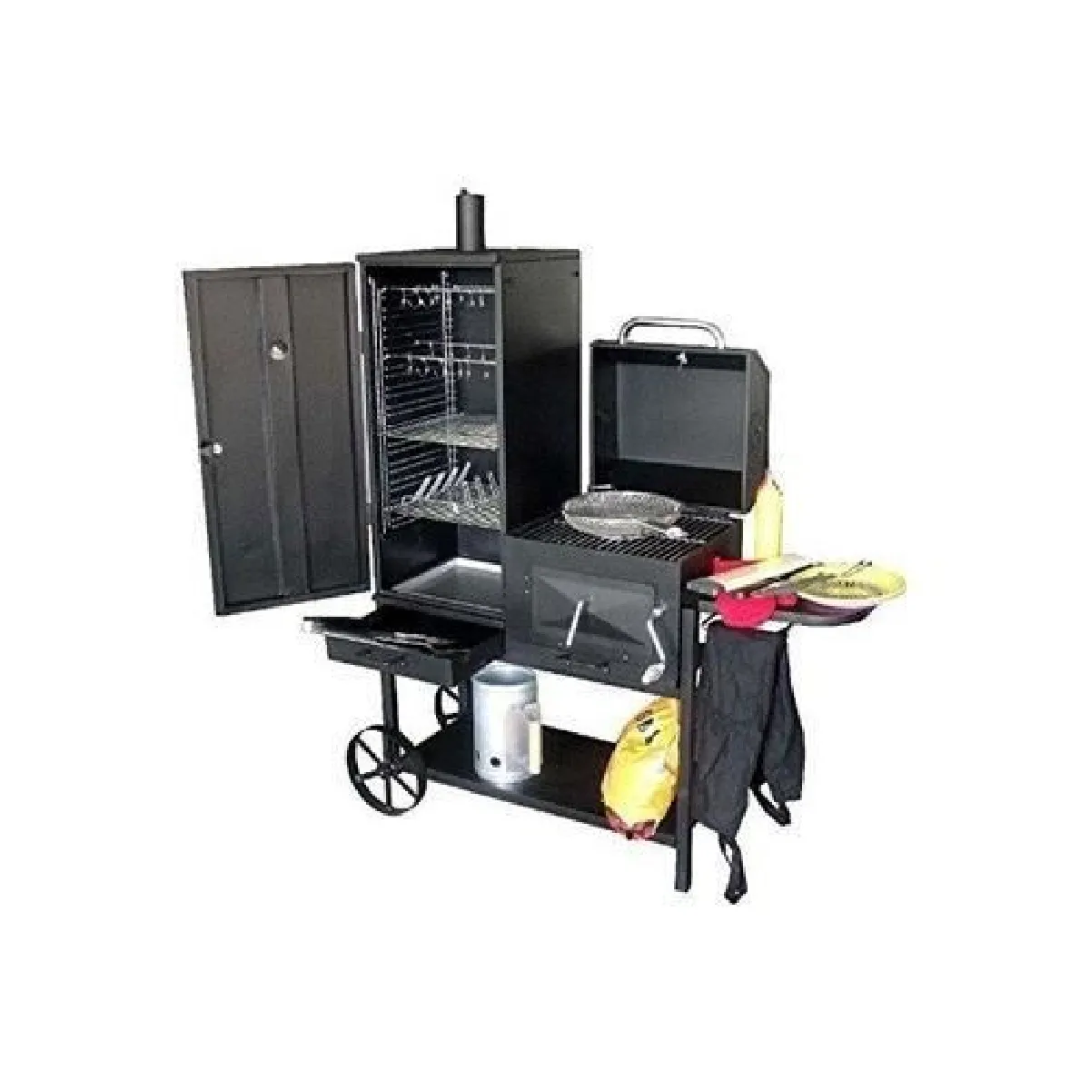 SYNTROX GERMANY Barbecue grill / fumeur / charbon de bois grill bovini 2