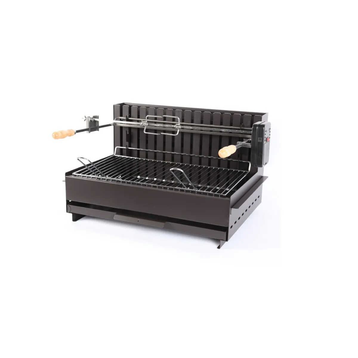 LE MARQUIER Barbecue &agrave; charbon 67x50cm noir - GBC3657 - 
