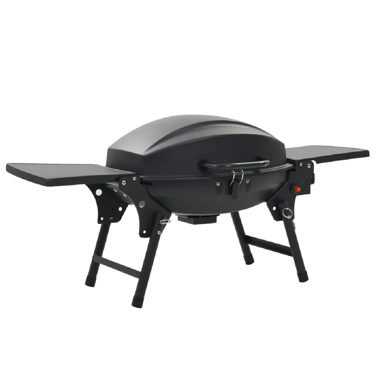 VIDAXL  Barbecue portatif gaz Noir