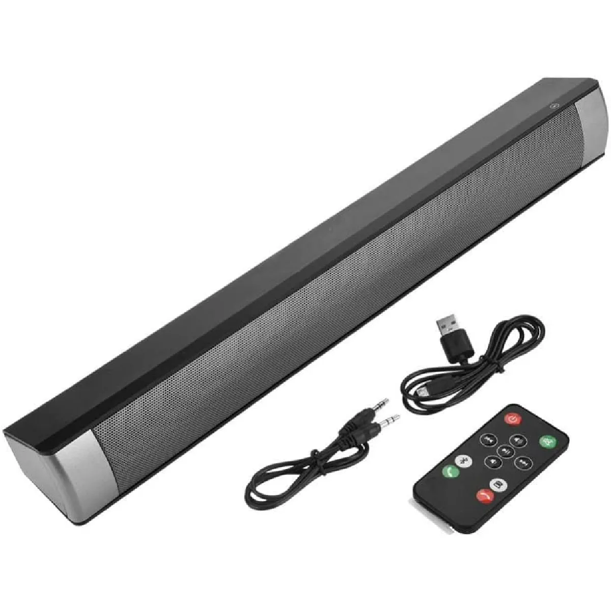 vendos85 - Barre de Son - Bluetooth - 10W - Gris Noir - Image 3