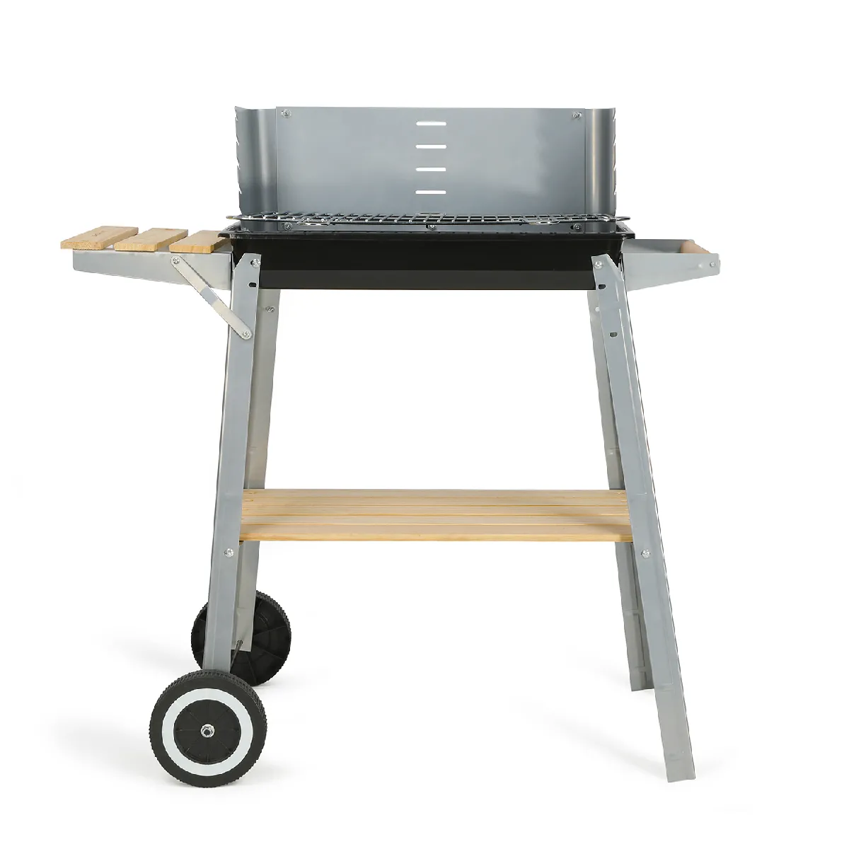 Livoo Grise Barbecue À Charbon 48X28cm - Doc244