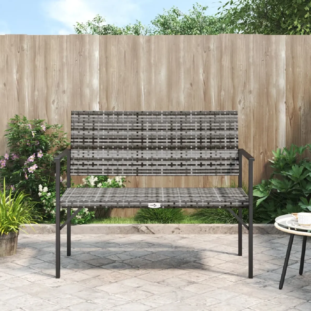 vidaXL Banc de jardin 2 places Résine - vue 2