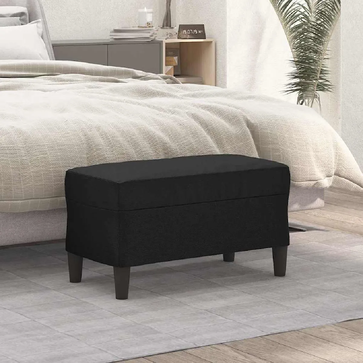 Vidaxl Noir Banc 70X35x41 Cm Similicuir349391 - Image 2