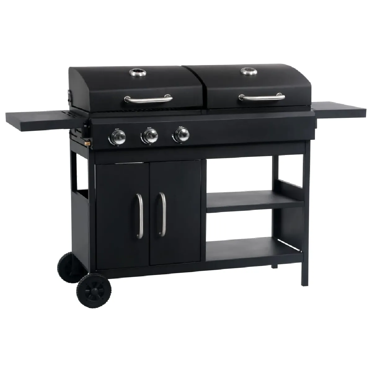 VIDAXL  Barbecue combo gaz/charbon