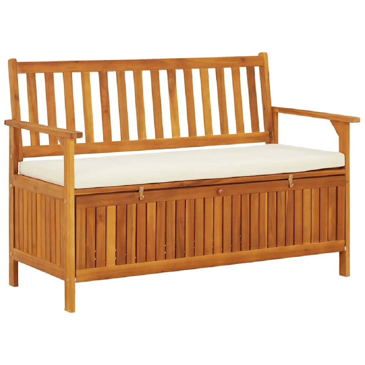 vidaXL Banc de rangement Bois d'acacia solide