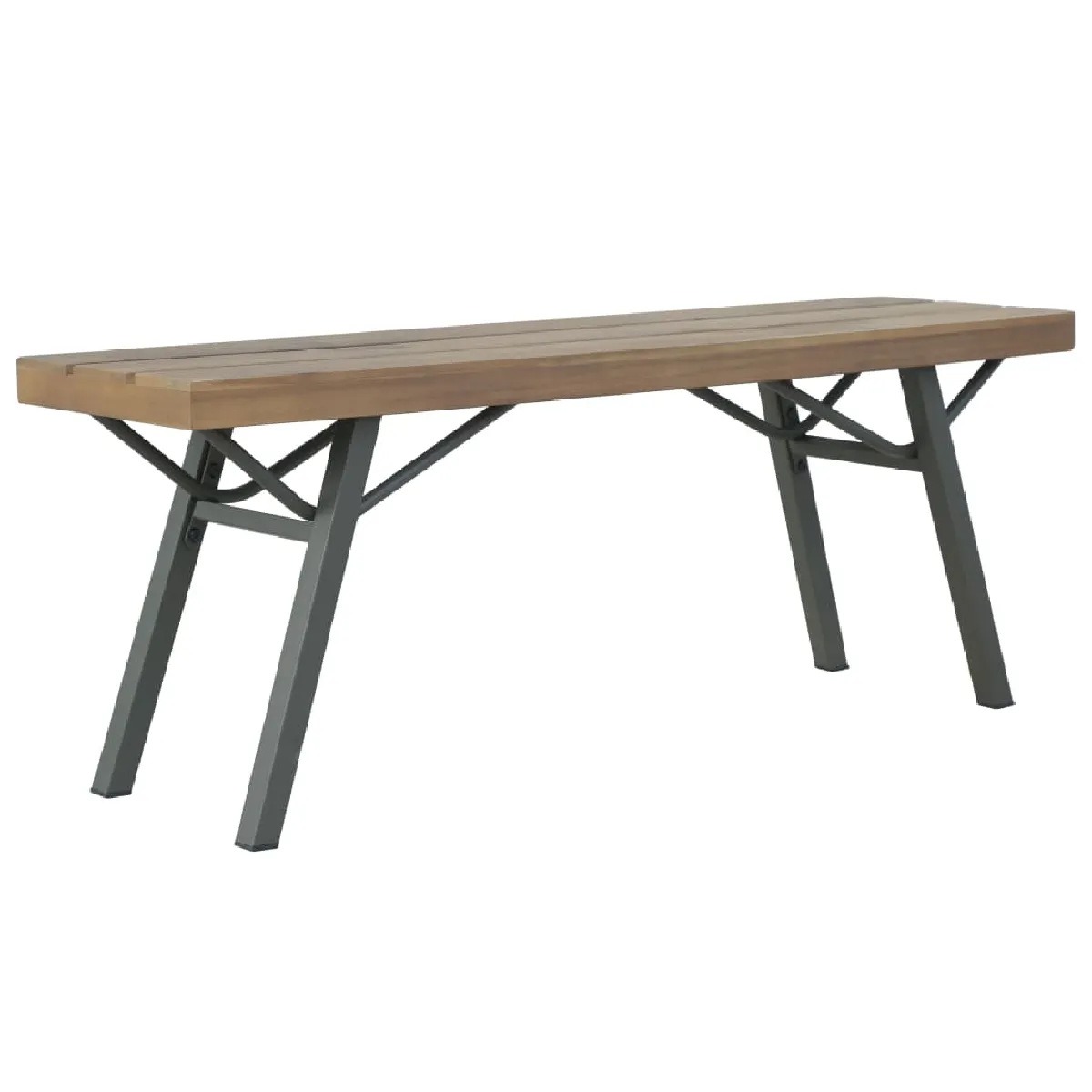 vidaXL Banc de jardin Bois d'acacia solide - vue 5