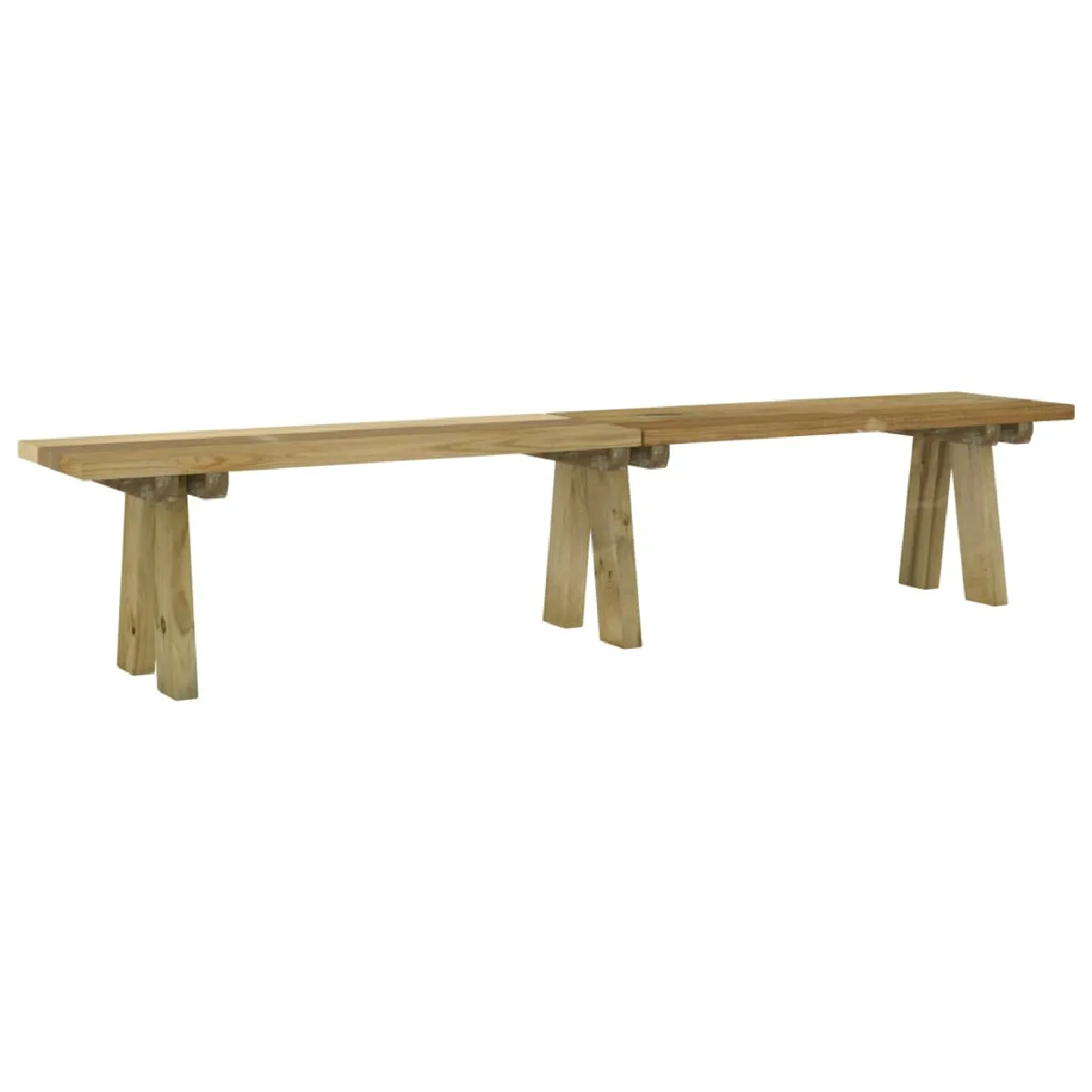 Banc De Jardin 80x38x45 Cm En Bois Massif De Pin - Mobilier Extérieur Robuste
