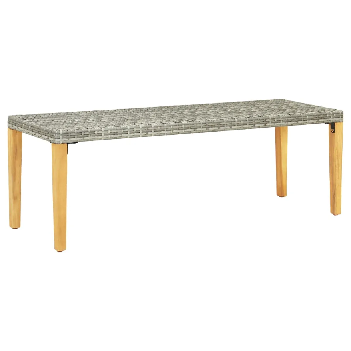 Vidaxl Banc de jardin 80 cm - Résine tressée