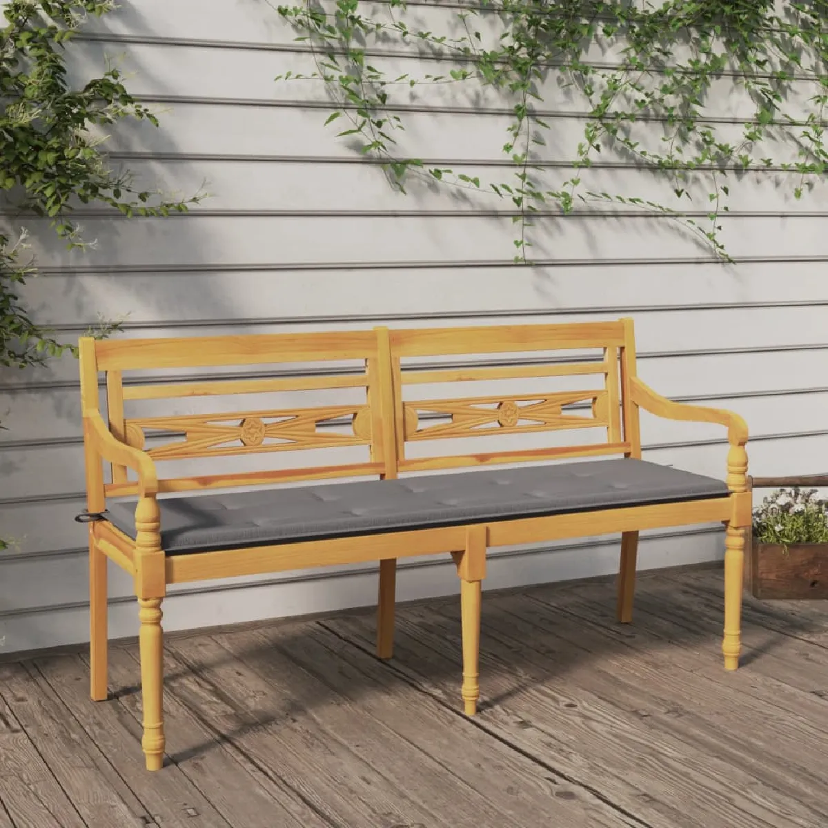 VIDAXL vidaXL Banc Batavia 150 cm en bois de teck