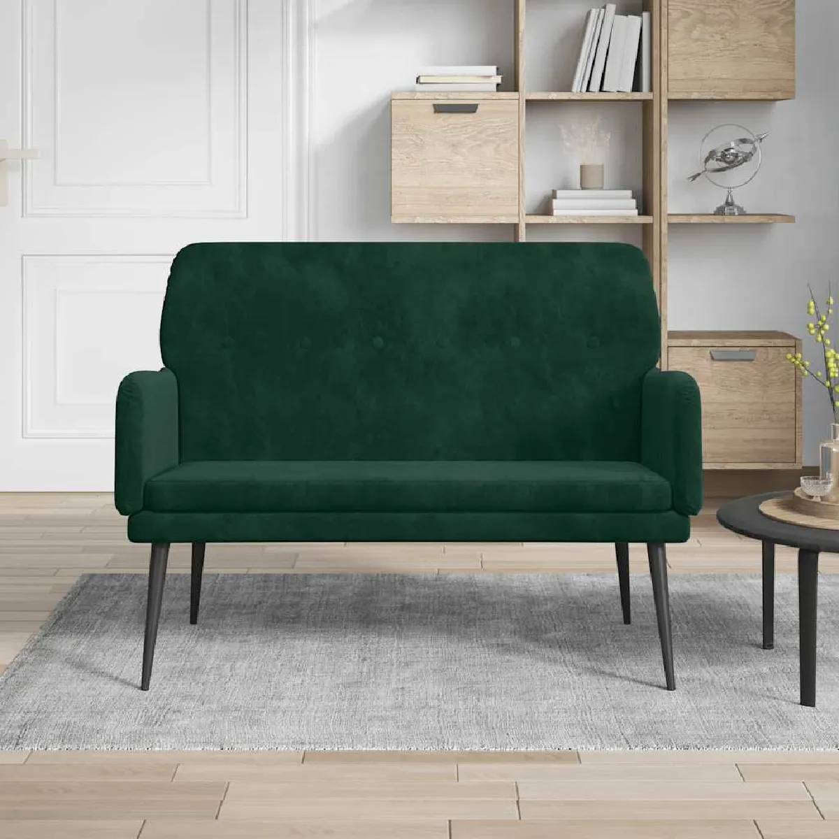 Non Communiqué Vert Vidaxl Banc Foncé 108X79x79 Cm Velours351416 - Image 3