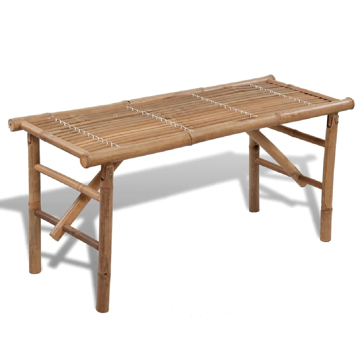 Vidaxl Banc de Jardin Pliable 118 cm - Bambou