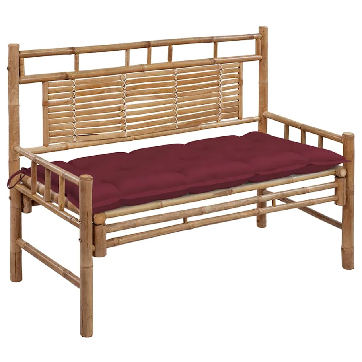 Vidaxl Banc de jardin 120 cm Bambou - vue 5