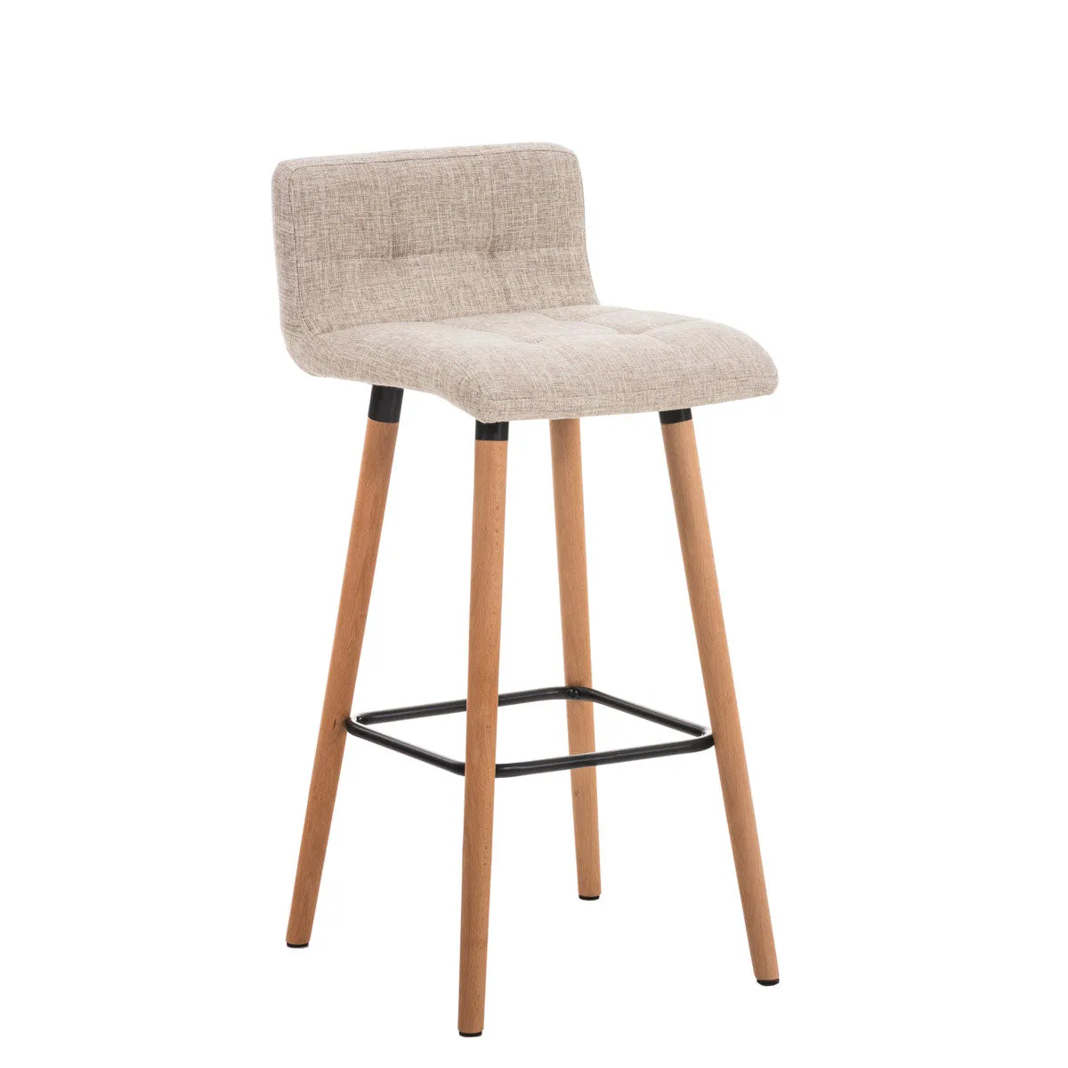 Decoshop26 Tabouret de bar Crème - vue 3