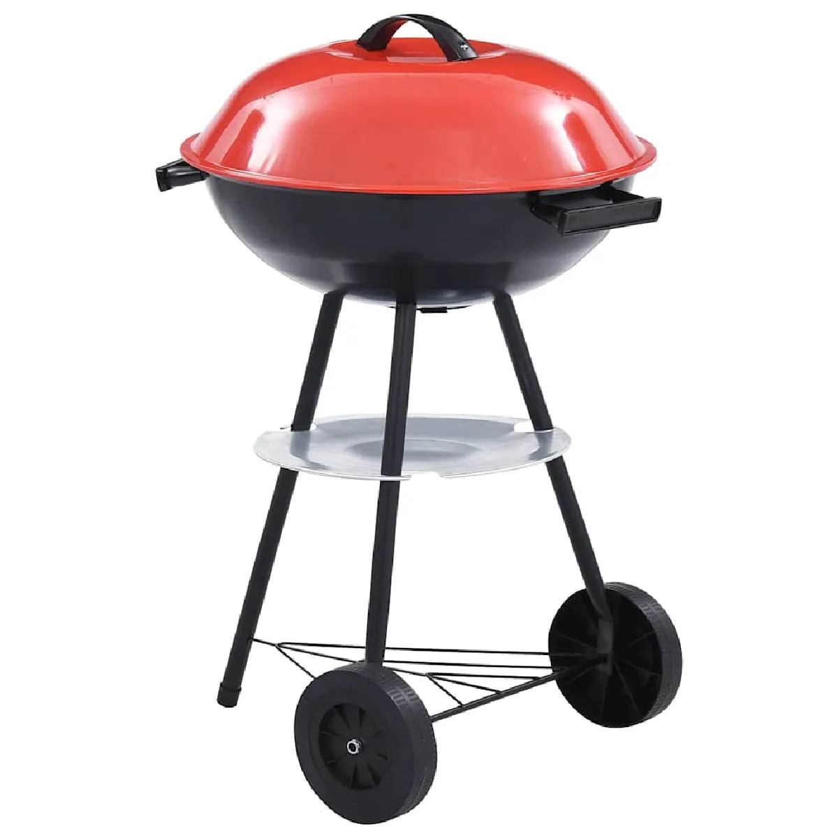 vidaXL Barbecue portable au avec roues 44 cm - vue 2