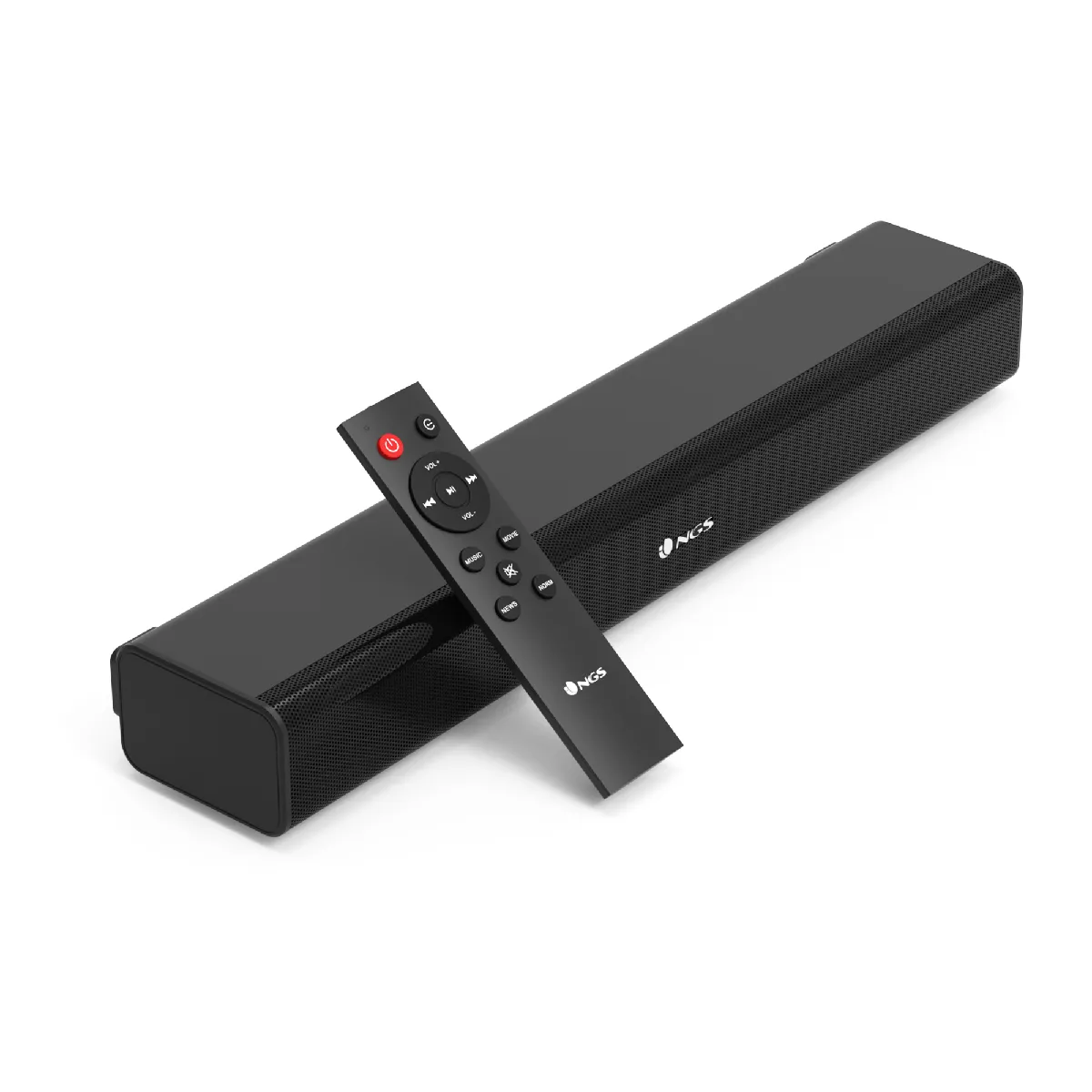 Barre de Sonido NGS SB40 2.0 40W Bluetooth 5.0 USB Optique Noire - Image 2