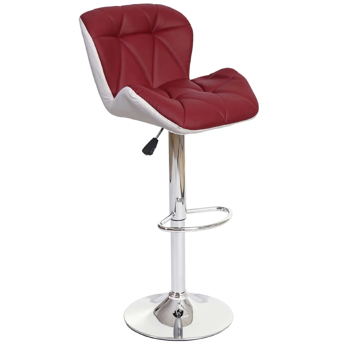 Decoshop26 Tabouret de bar - Bordeaux