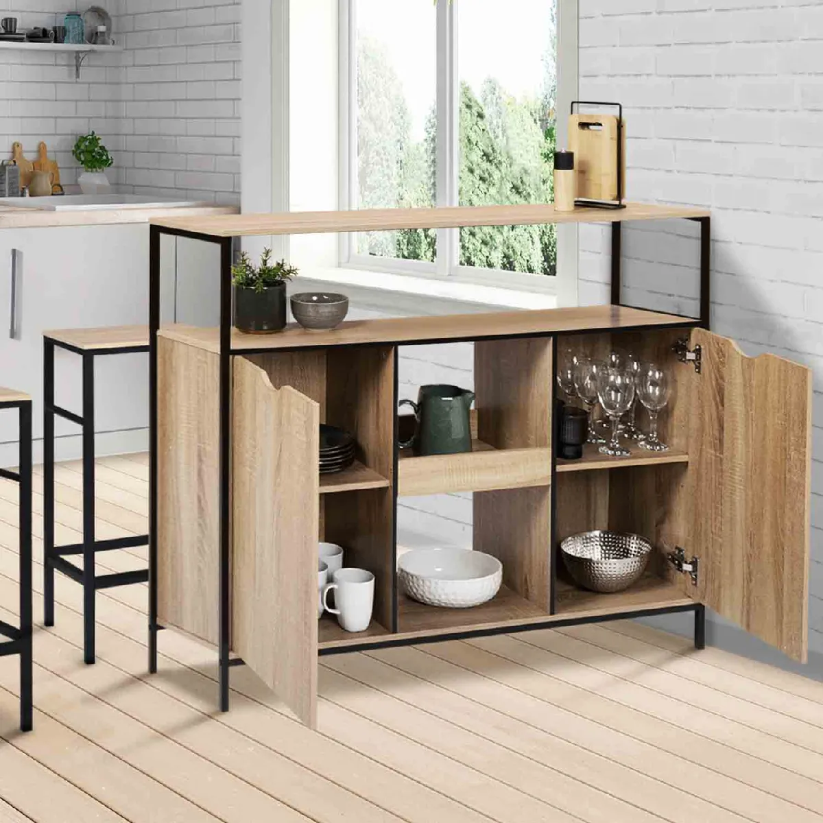 Meuble de Bar Detroit - Design Industriel