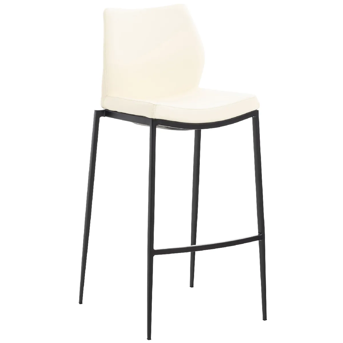 Decoshop26 Tabouret de bar Crème
