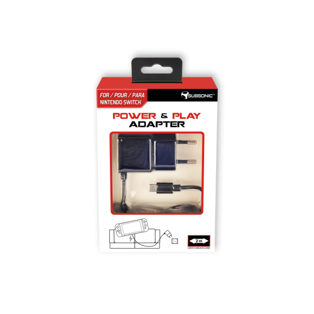 Subs Chargeur Subsonic Power & Play Adapter Pour Nintendo Switch - Image 3