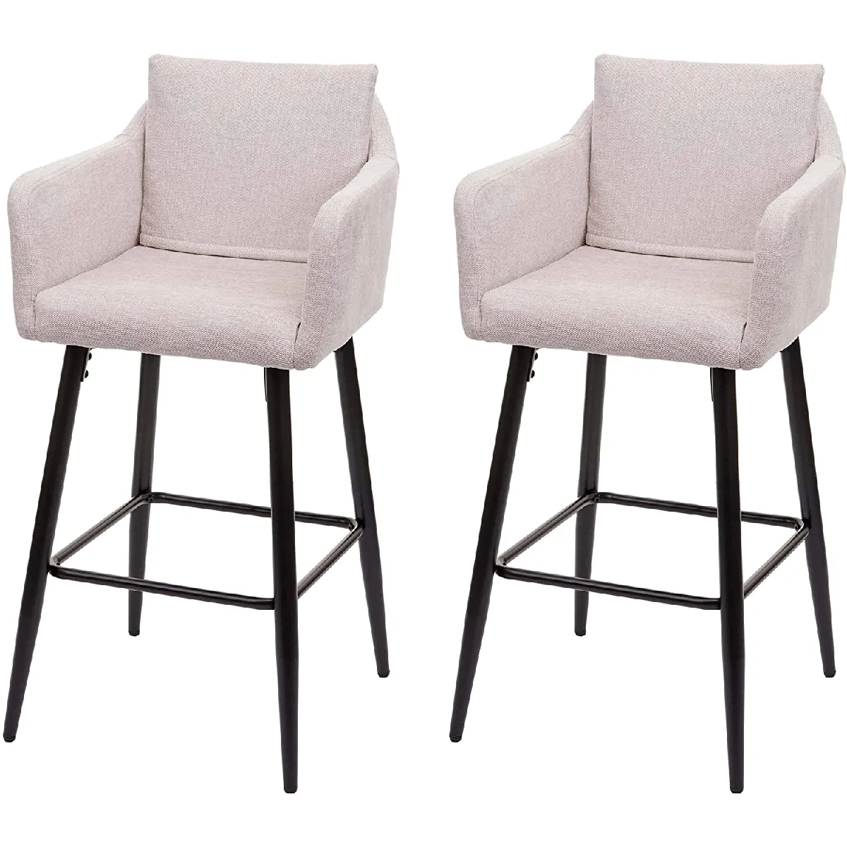 Decoshop26 Tabouret de bar Crème