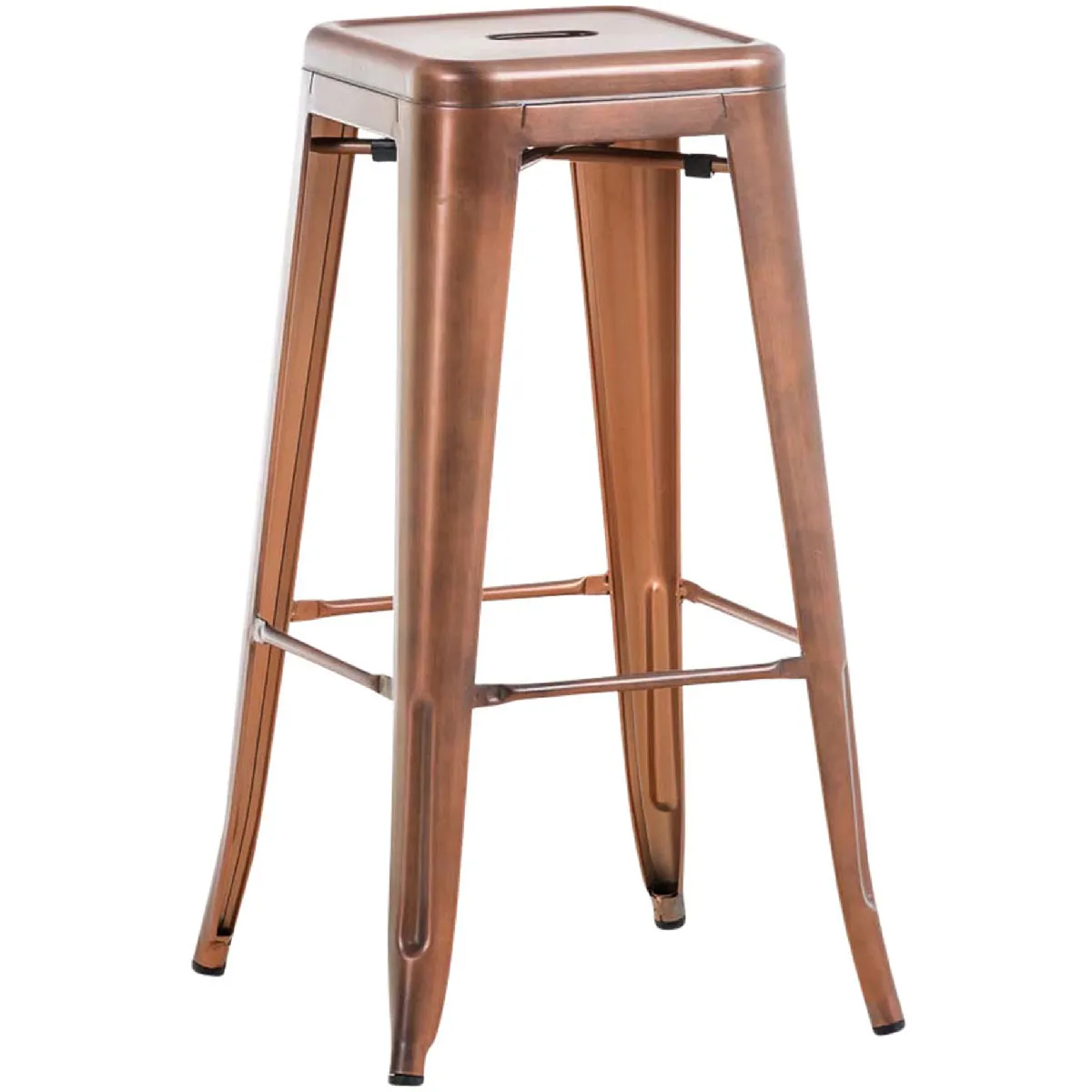 Decoshop26 Tabouret de bar - Cuivre