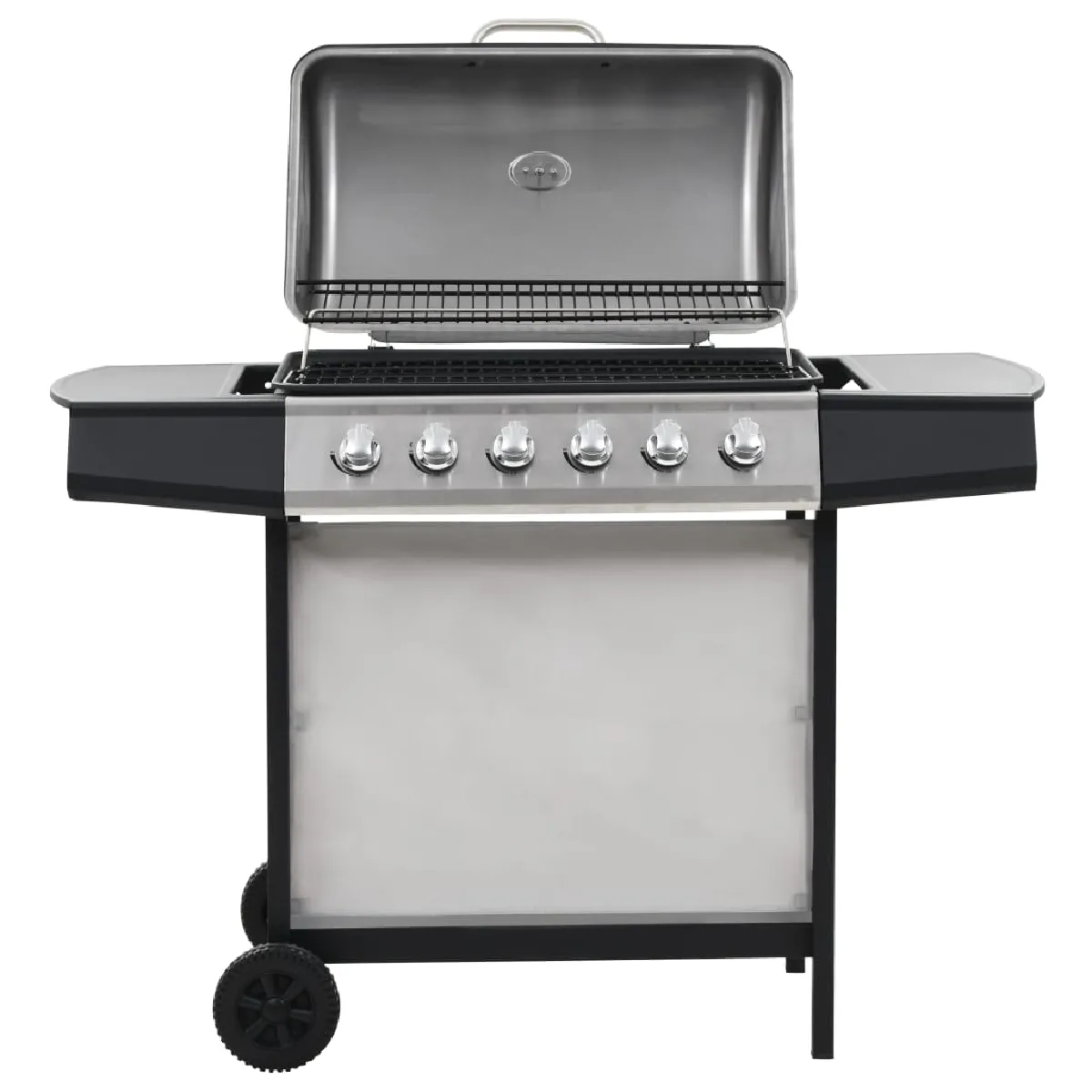 VIDAXL  Barbecue gaz 6 zones Inox/Argent&eacute;