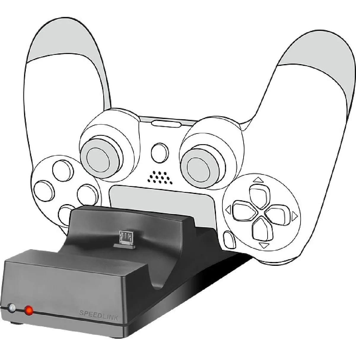 Speed Link Station De Recharge Usb - 2 Manettes Ps4