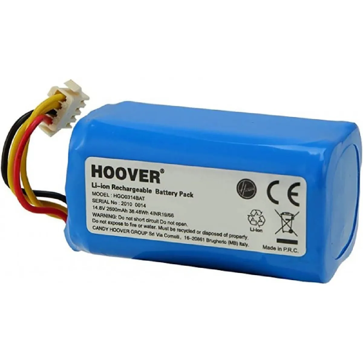 Batterie Aspirateur Robot Hoover H-GO B015 – Lithium, Rechargeable