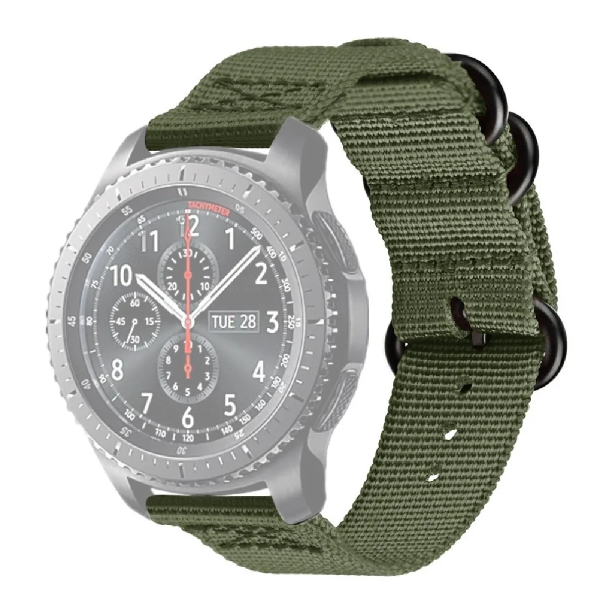 Wewoo Bracelet Samsung Galaxy Watch Active - Vert armée